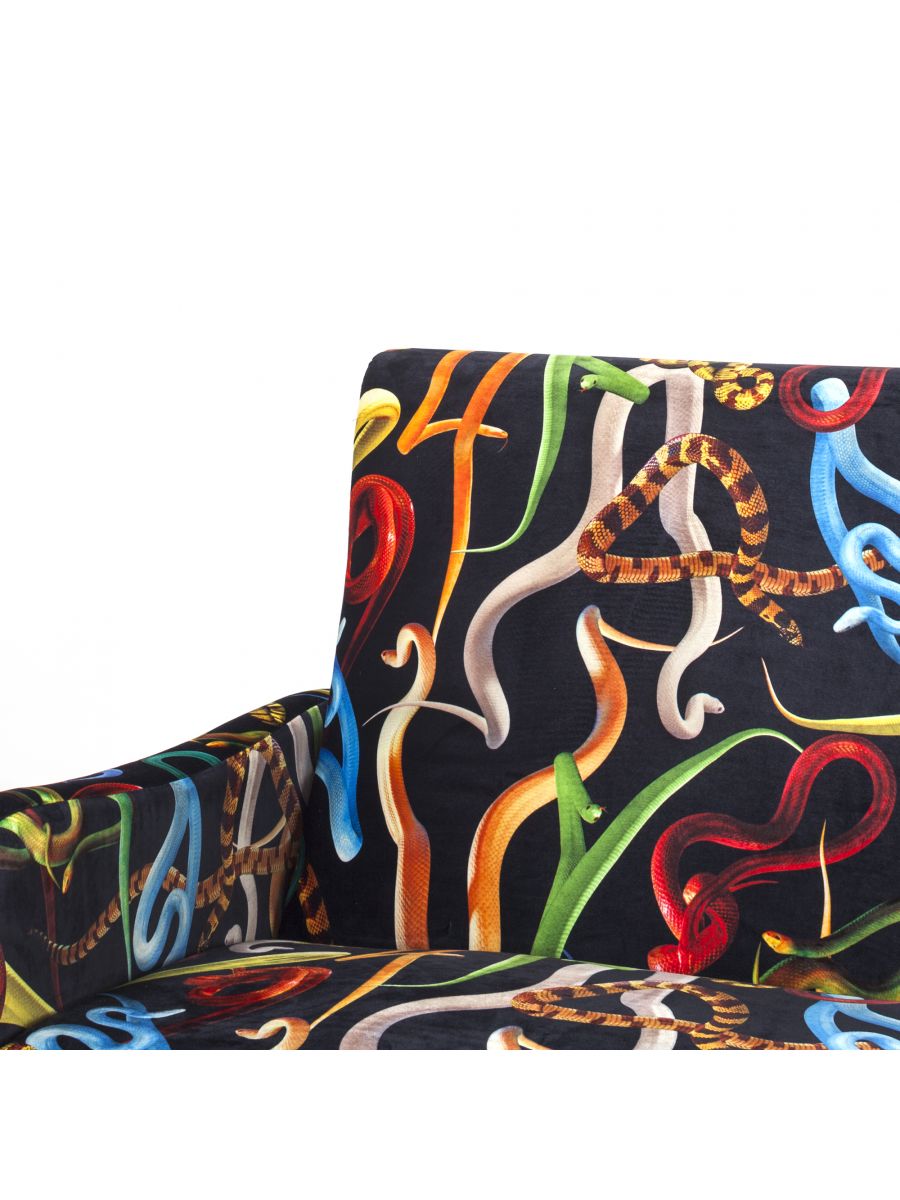 Toiletpaper 3-seater sofa Snakes Seletti