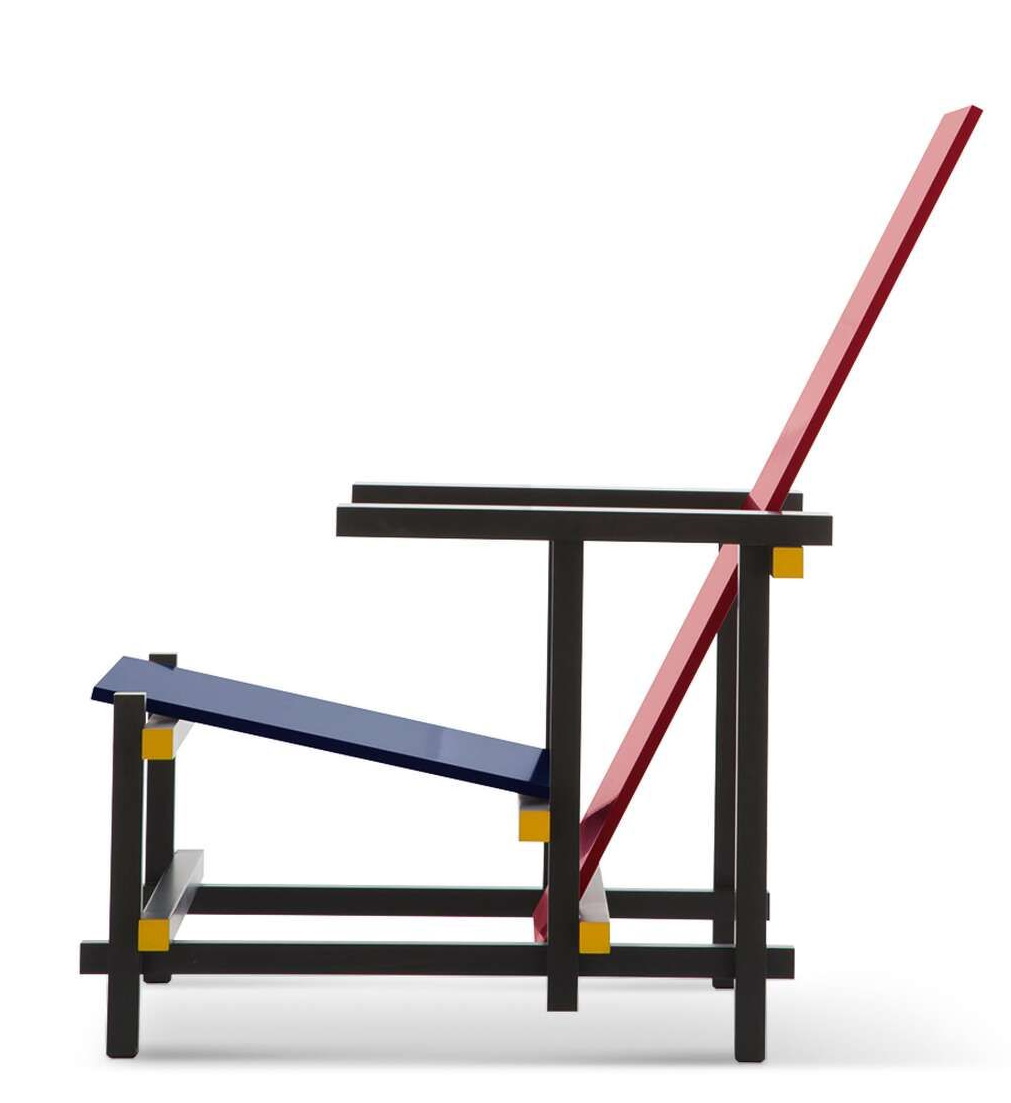 635 Red and Blue Armchair Cassina