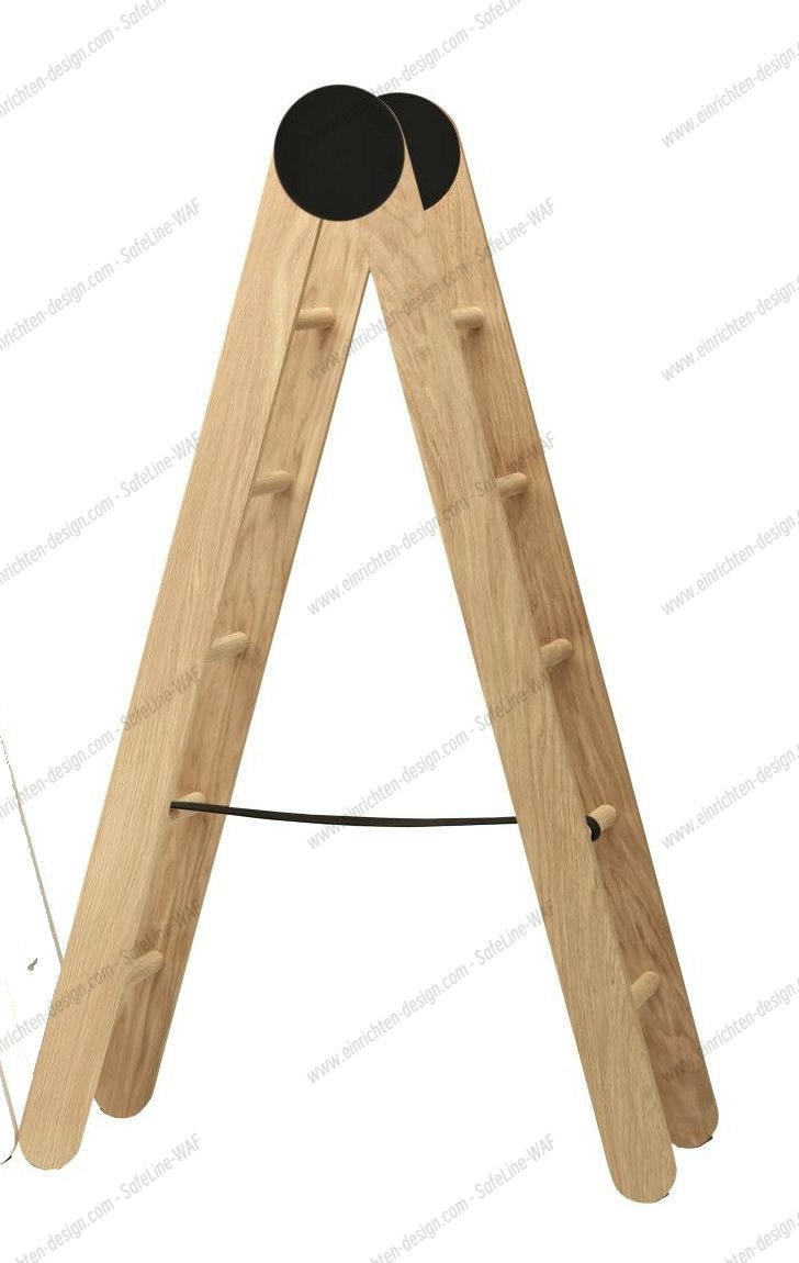 compass valet stand casamania  eiche weiß  schwarz