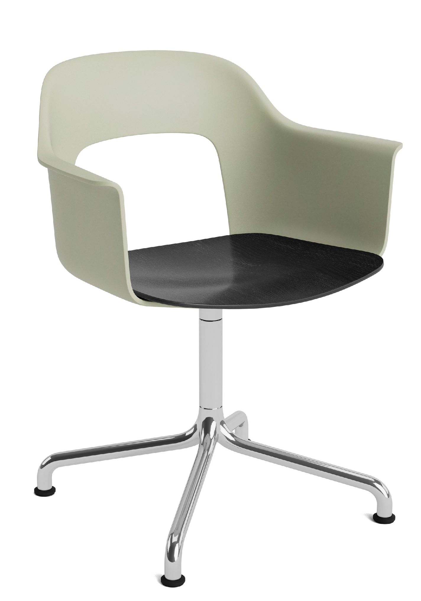 Layout Armchair 252 Armchair 4-star base swivel base with curved base Hay  