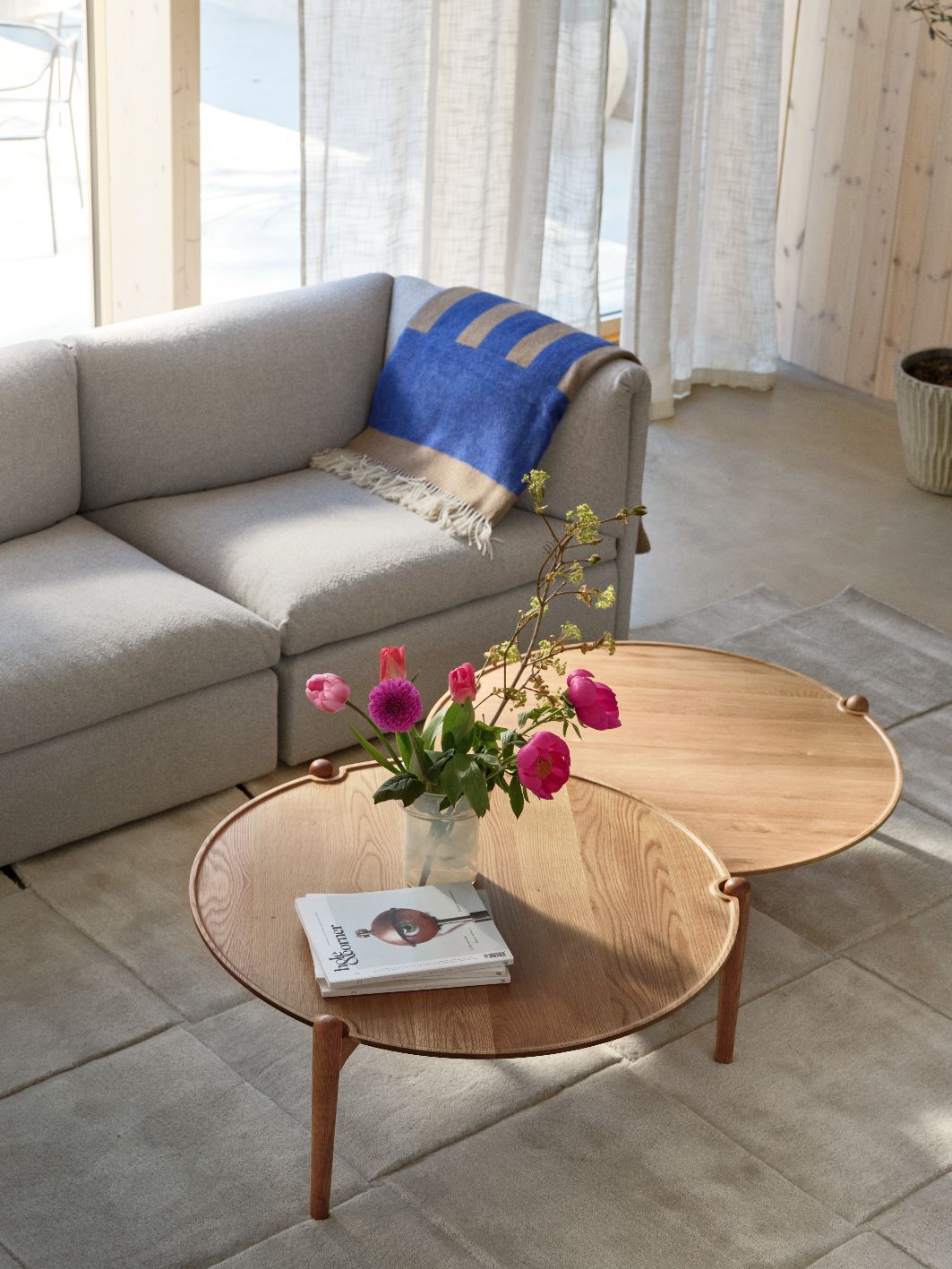 Aria Table Coffee Table OAK NATURAL / LOW Ø 90 x H 30 cm Design House Stockholm SINGLE PIECES