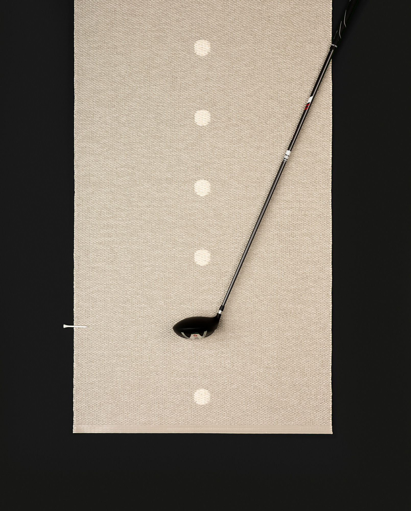 Peg Plastic Carpet 70x140 cm Pappelina linen