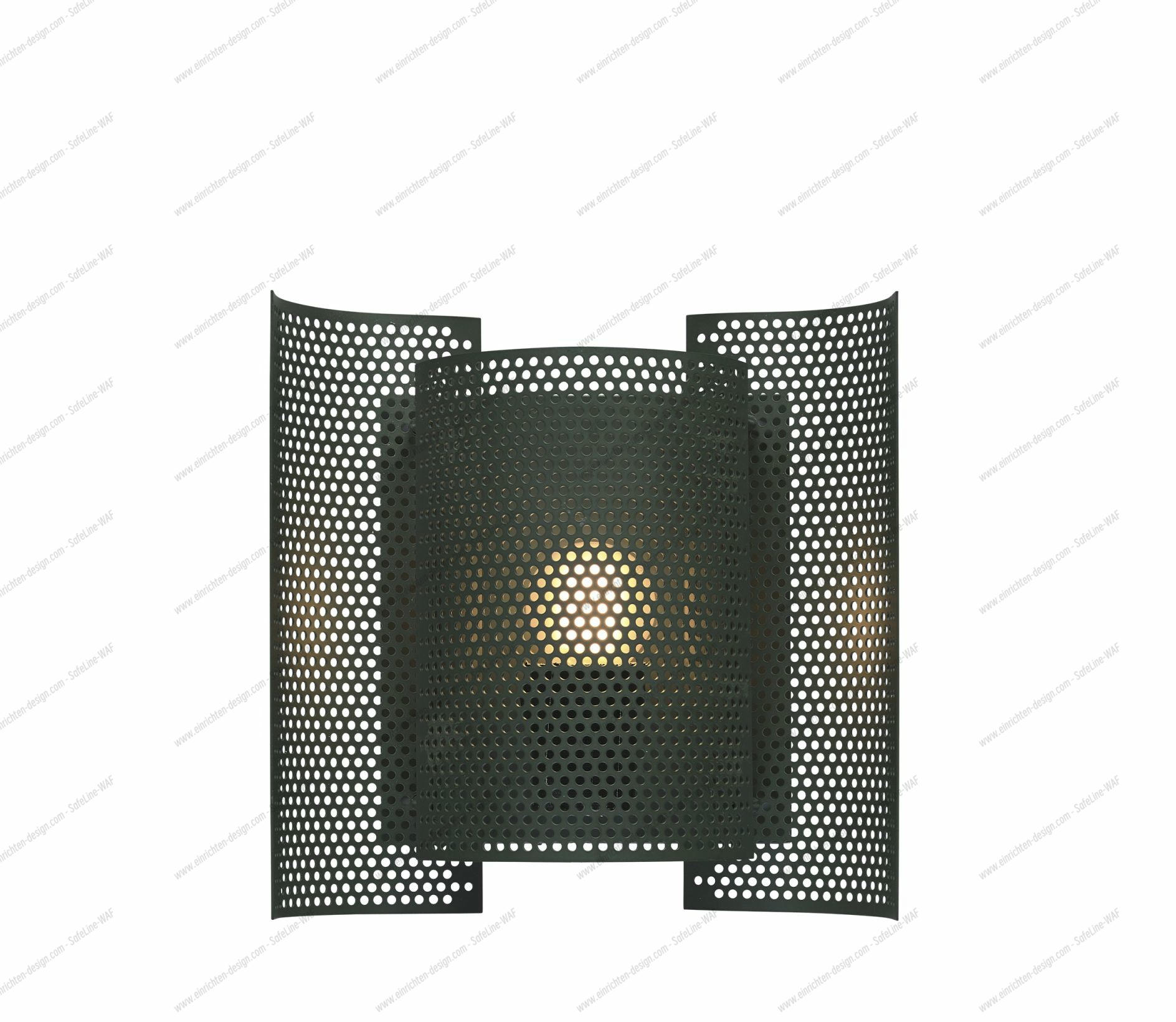 Butterfly perforated Wall lamp dark green Northern