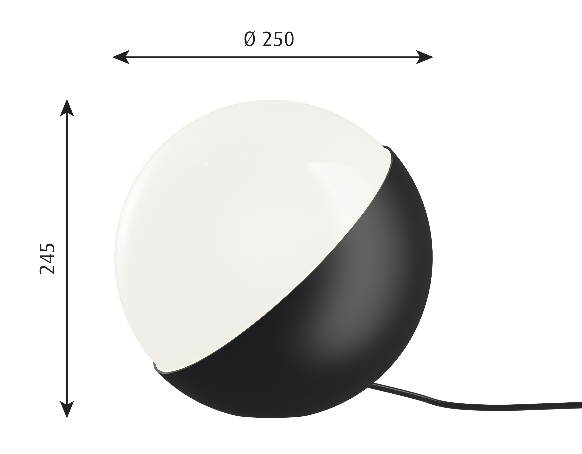VL Studio Table / Floor lamp Ø 25 x H 24,5 cm Black Louis Poulsen SINGLE PIECES 