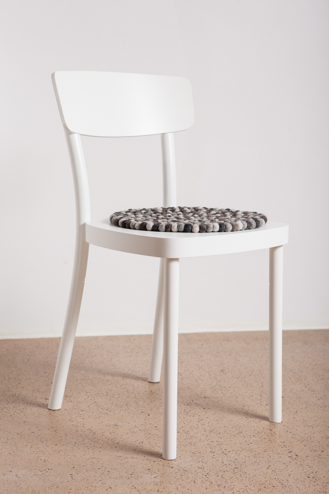 Felt ball Cushion for Chair round 36 cm myfelt SINGLE PIECES