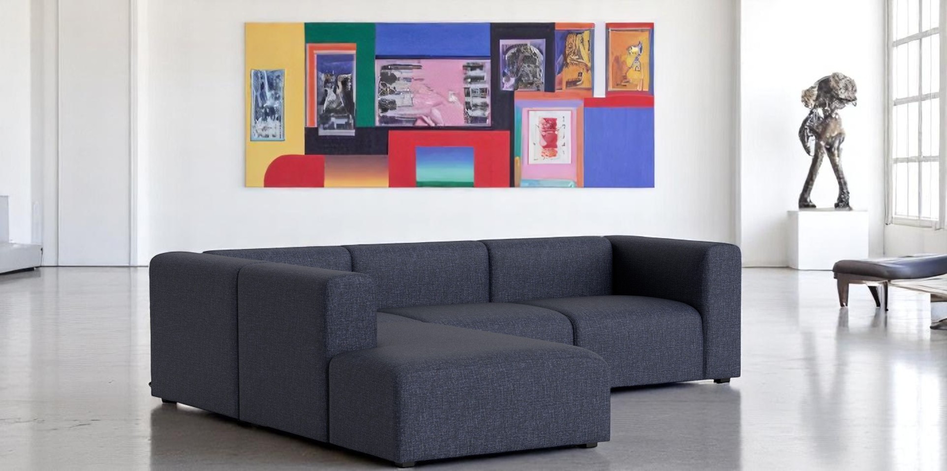 Mags Sofa Corner Combination 2 with armrest left Hay 