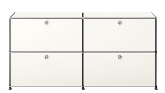 USM Haller Sideboard mit 4 Klapptüren – QUICK SHIP -reinweiß