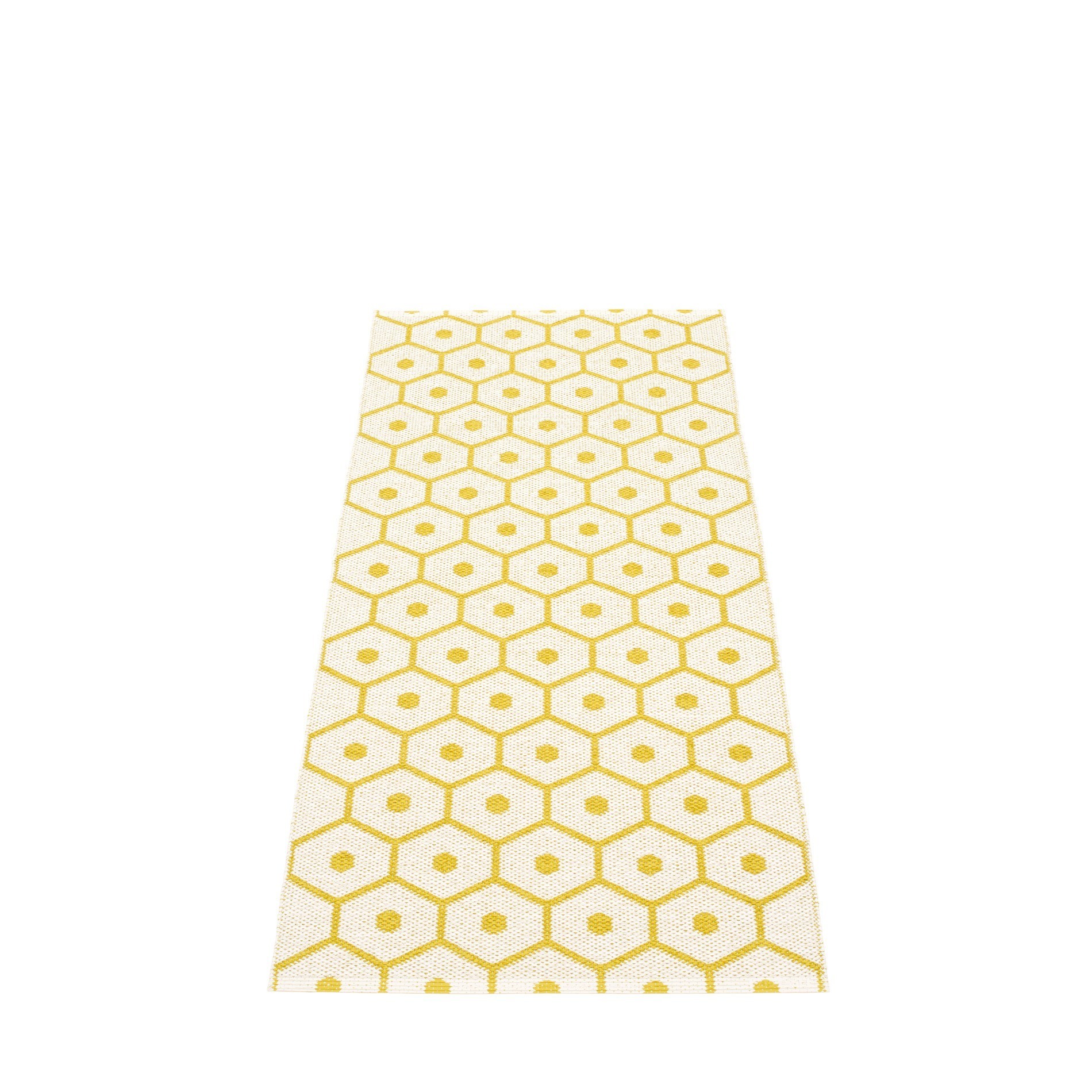Honey Plastic Carpet 70x160 cm Pappelina Mustard-Vanilla