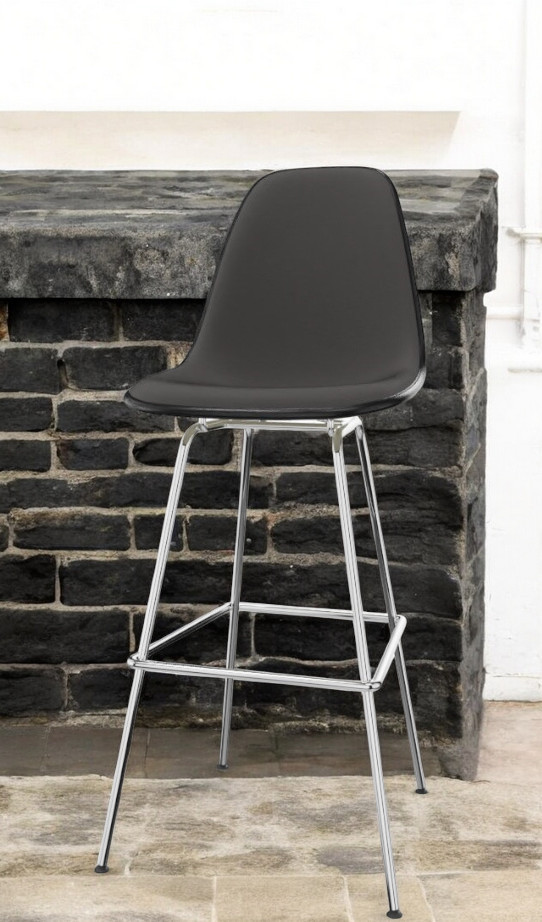 Eames Plastic Bar Stool Bar Stool High Fully upholstered Vitra 
