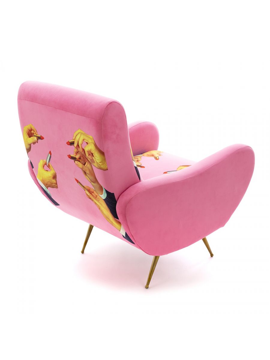Toiletpaper armchair Lipsticks Pink Seletti Toiletpaper armchair Lipsticks Pink Seletti
