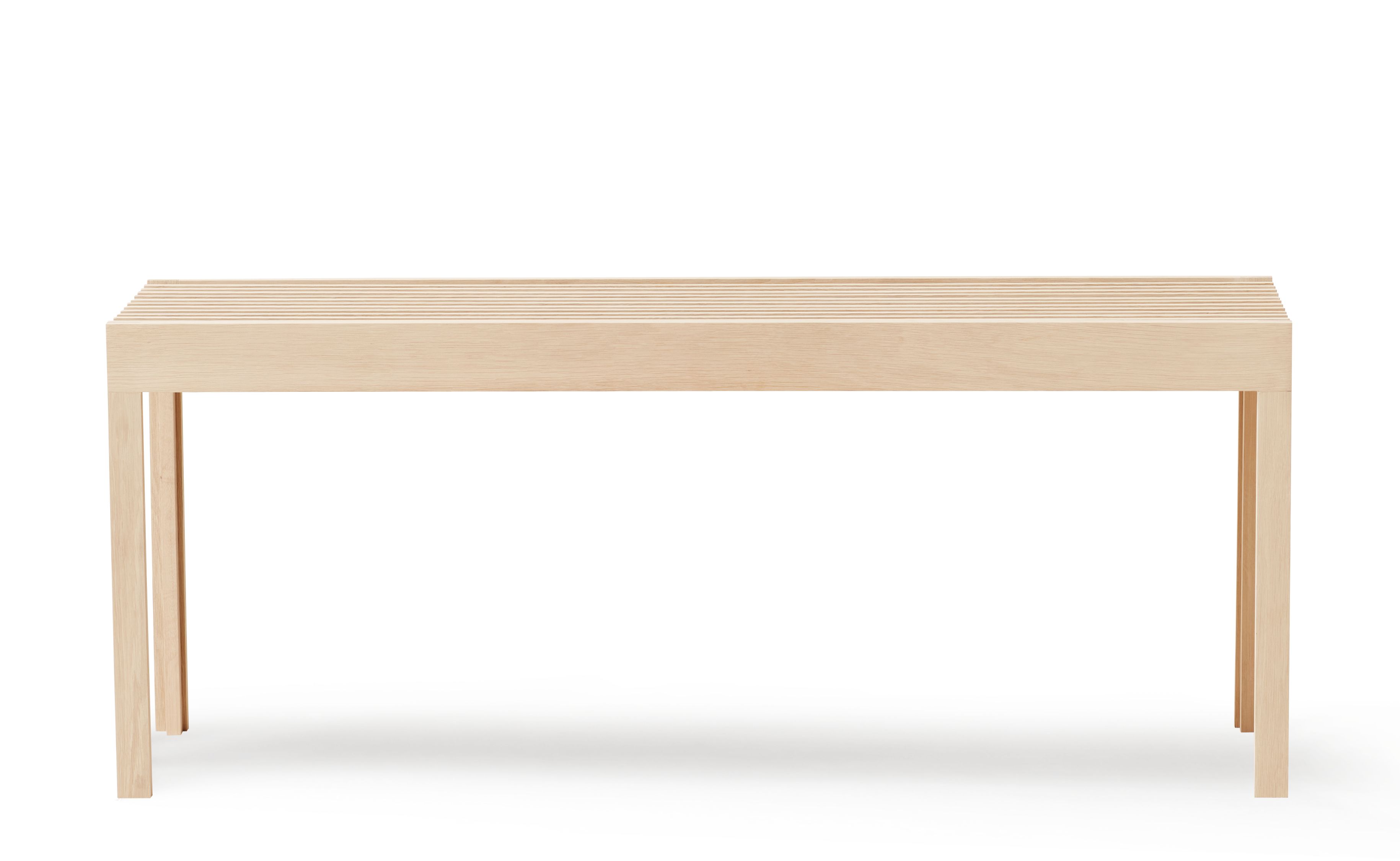 Lightweight Bench Oak white oiled Form & Refine