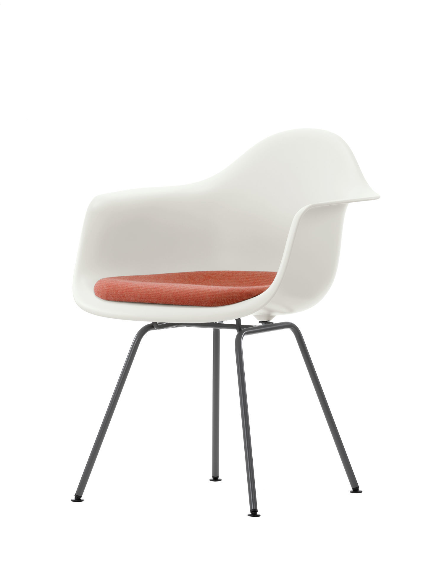 Eames Plastic Arm Chair DAX with seat cushion Vitra