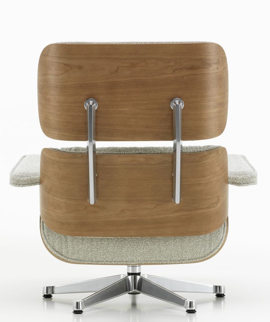 Eames Lounge Chair & Ottoman armchair PREFERRED COMBINATION Nubia, cream sand, polished, cherry wood