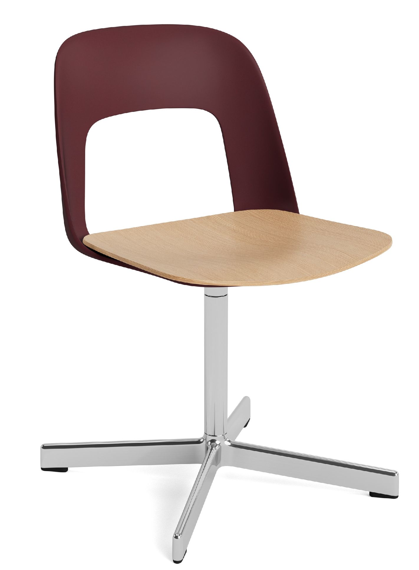 Layout Side Chair 132 4-star swivel base chair Hay 