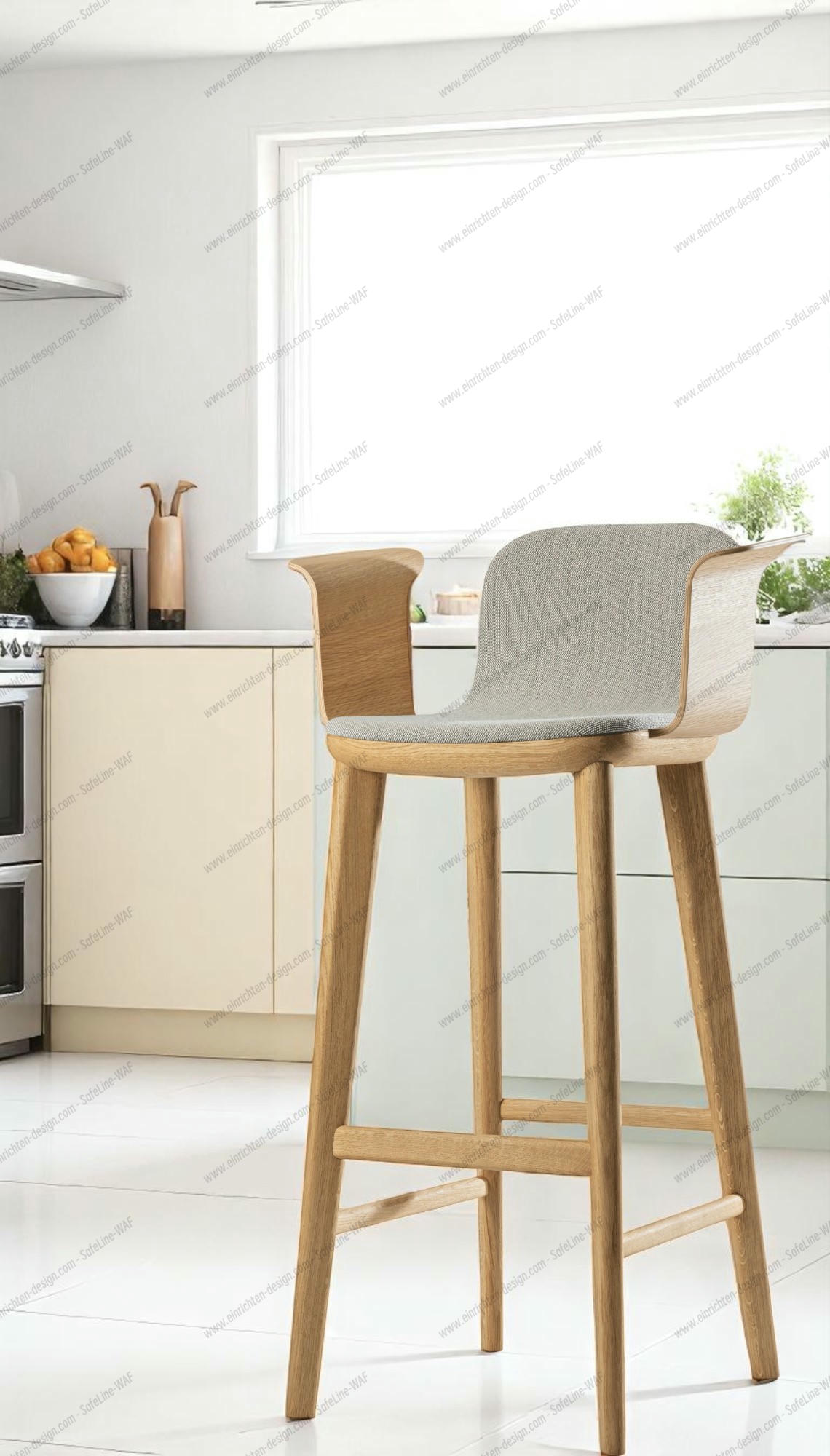 Aeon Comfort Barstool Barstool with armrests Fully upholstered Zeitraum