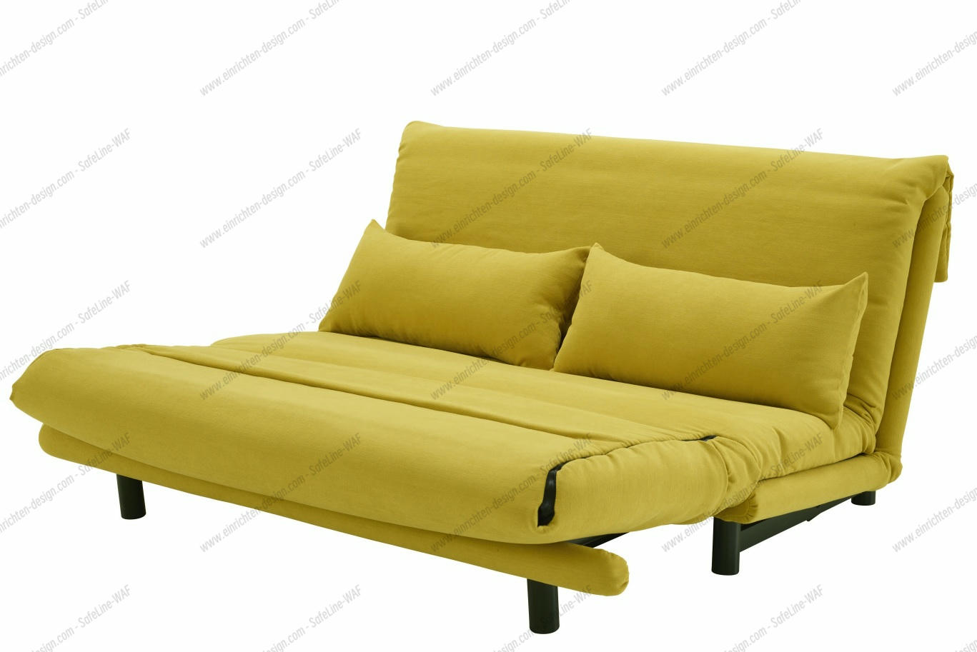 Multy First sofa bed 3-seater with wedge cushion ligne roset Saffron