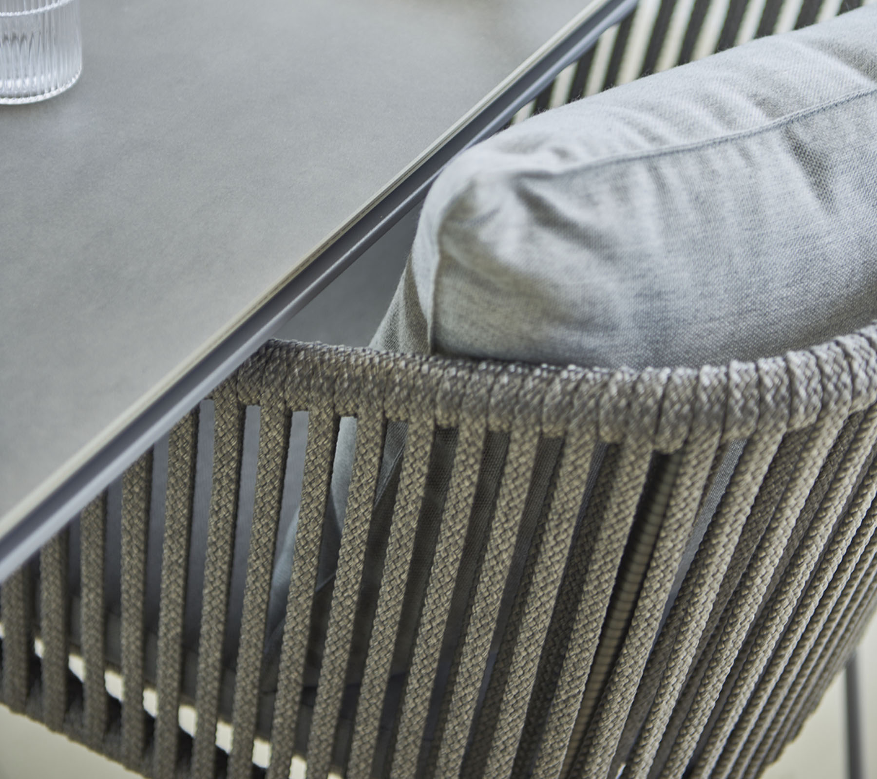 Moments Armchair dark grey Cane-Line