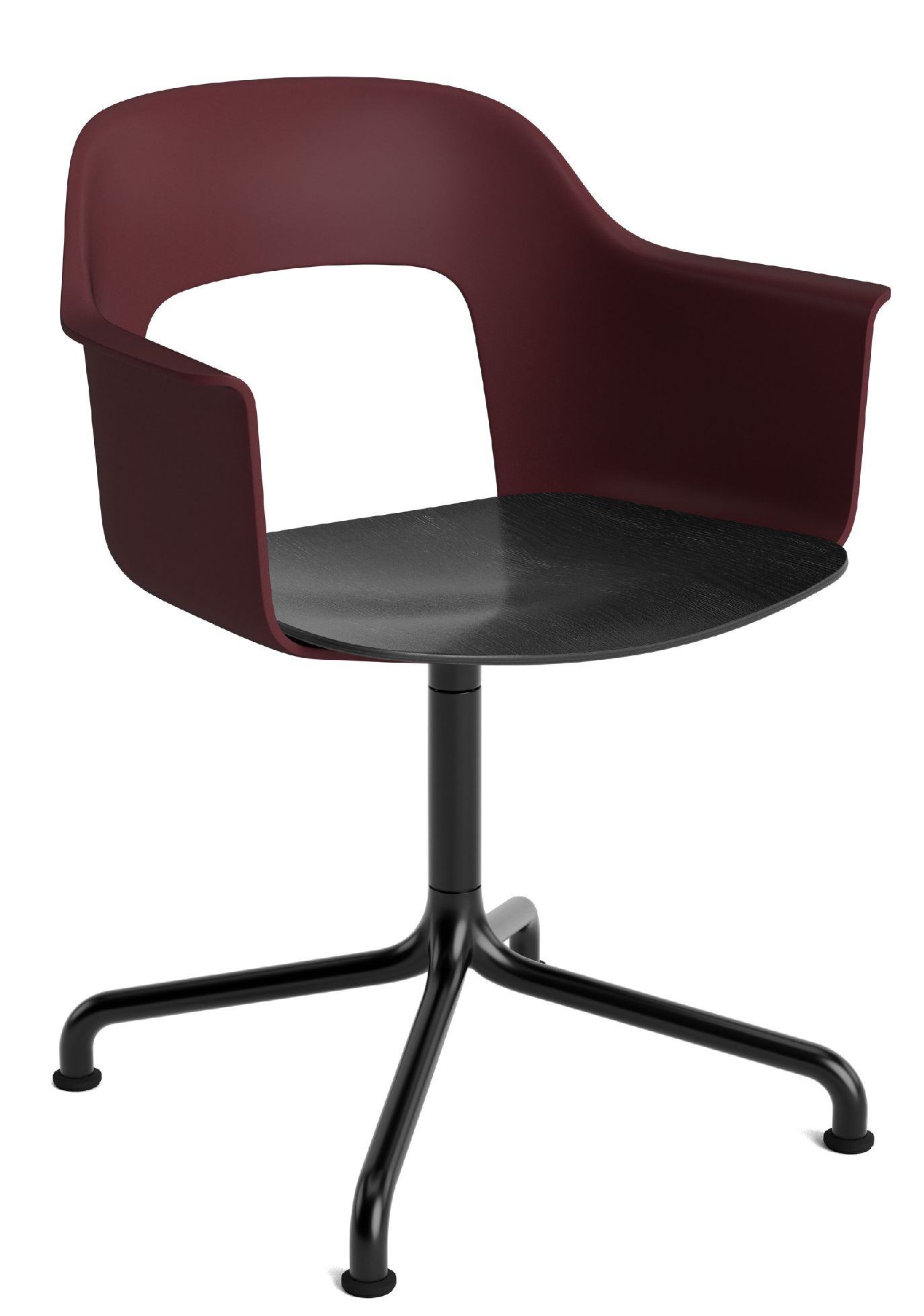 Layout Armchair 252 Armchair 4-star base swivel base with curved base Hay  