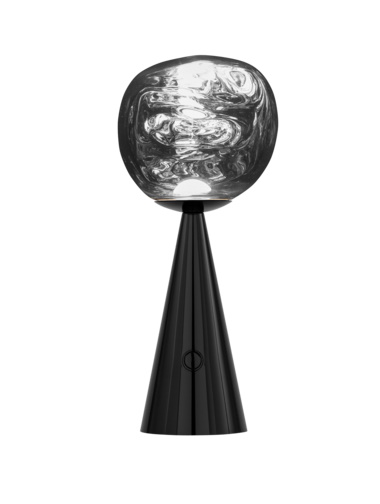 Melt Portable LED Table lamp black Tom Dixon