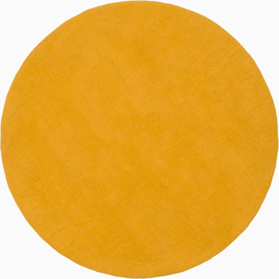 Mono Round Felt Rug Ø 160 cm myfelt Klara (mustard yellow)