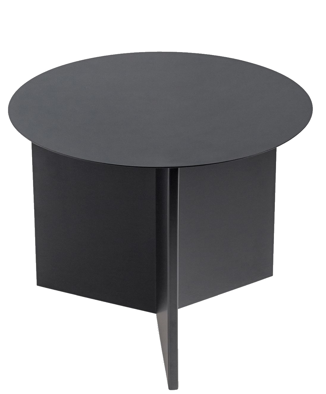 Slit Table Round Side Table Hay