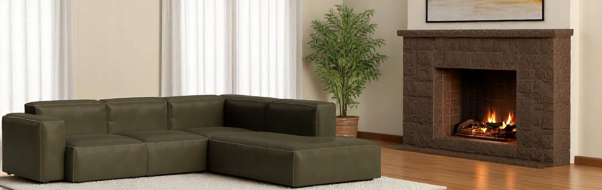 Mags Soft Sofa Corner Combination 2 low Armrest right Hay