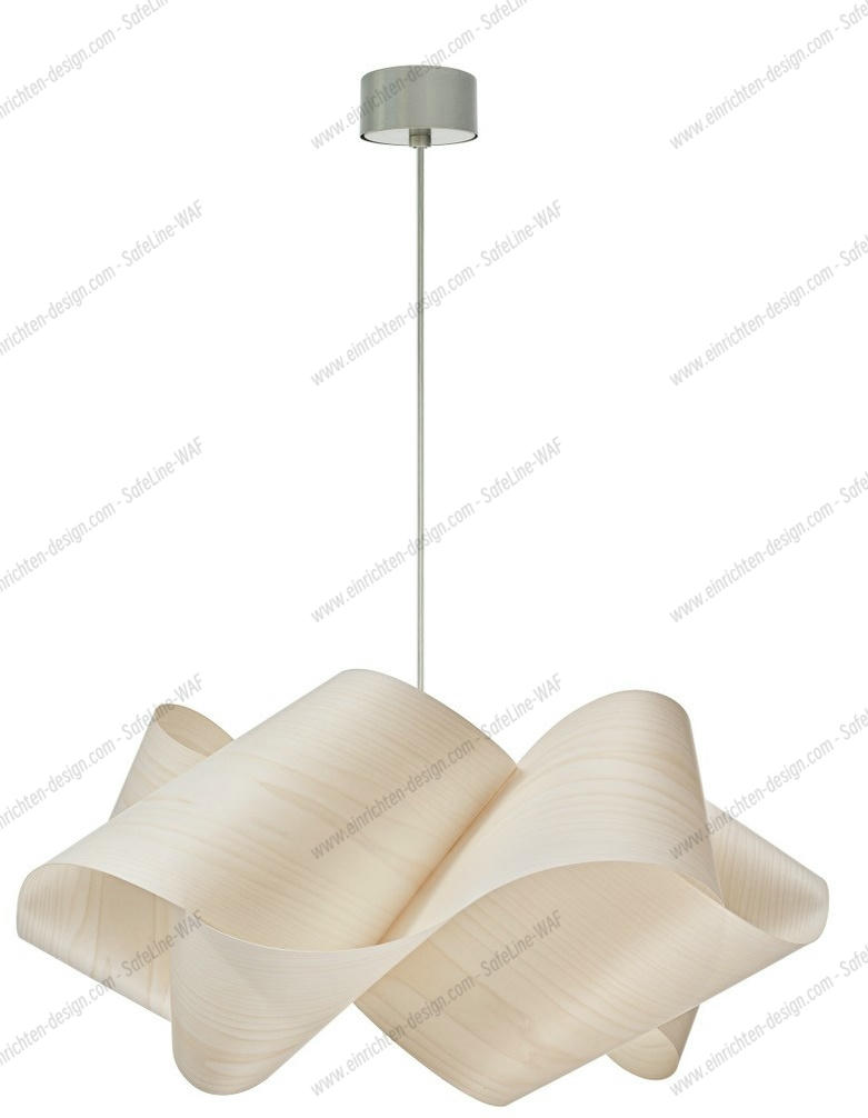 Swirl pendant light small ELFENBEINWEISS / SUSPENSION NICKEL LZF Lamps SINGLE PIECES