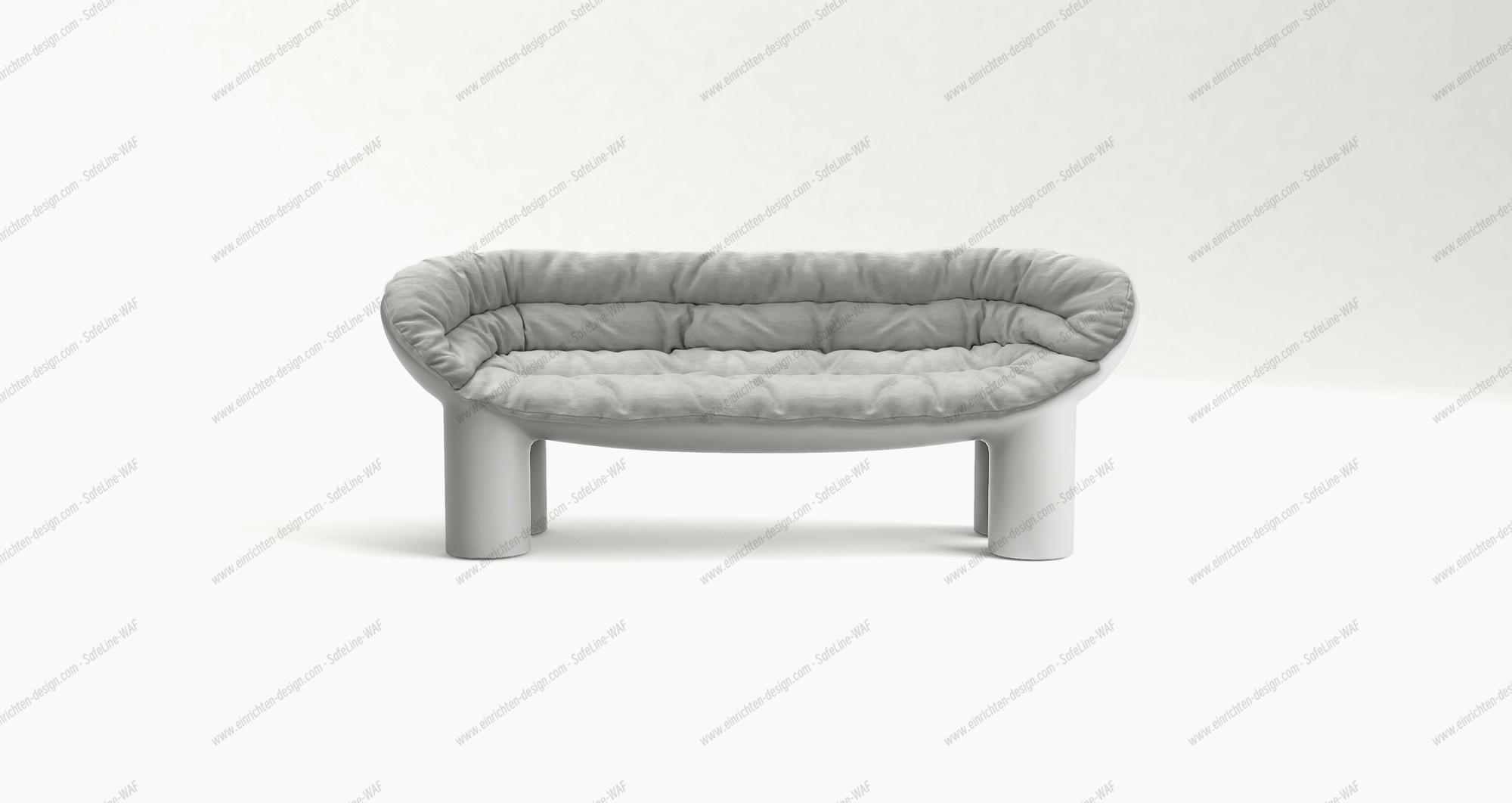 Roly Poly Bank Driade Concrete