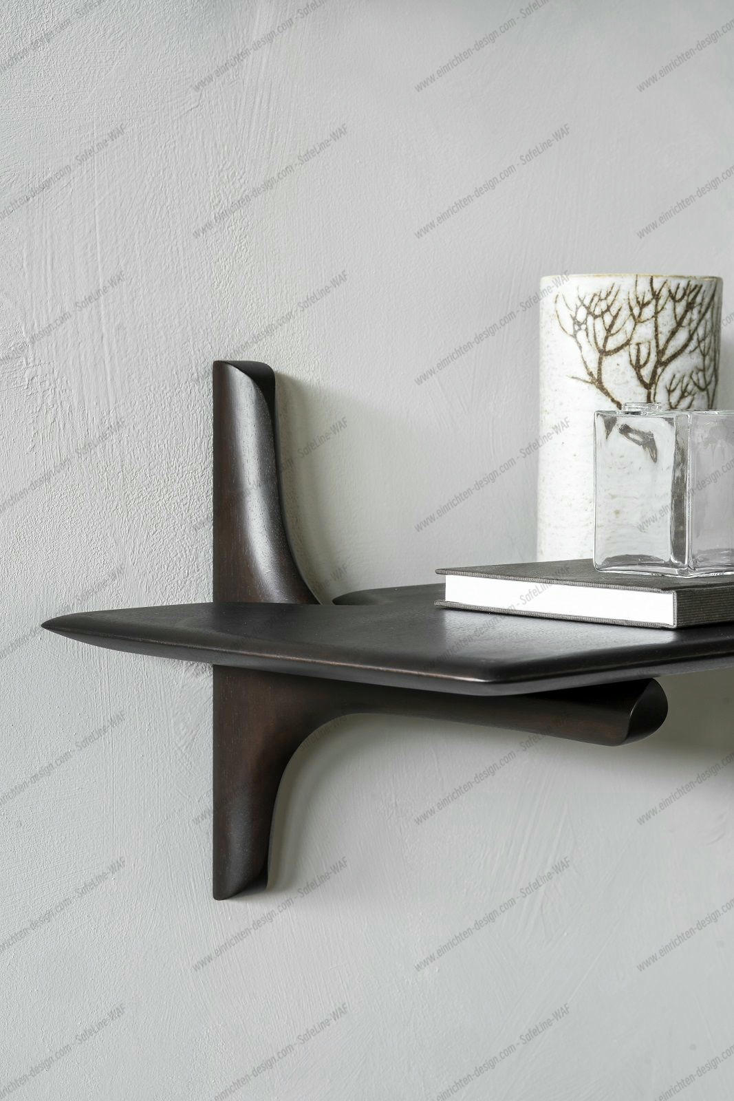 PI Wall shelf mahogany dark brown Ethnicraft