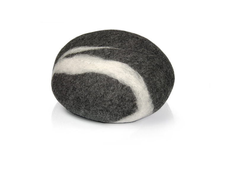 Stone Pillow Felt cushion dark gray Fivetimesone SINGLE PIECES