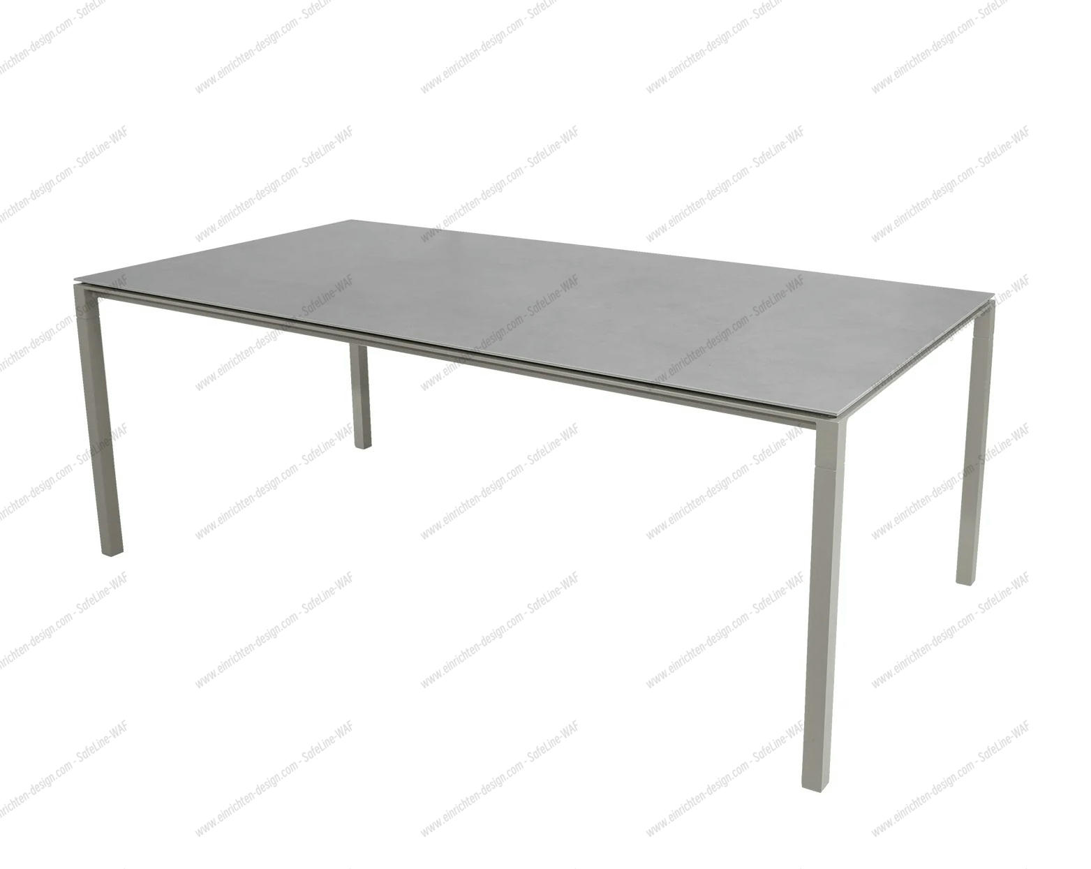 Pure Outdoor Dining table medium W 200 x D 100 x H 74 cm Cane-Line