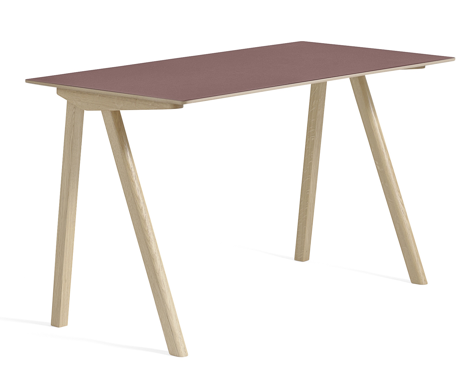 Copenhague Table CPH 90 Desk Tabletop Burgundy Linoleum Hay SINGLE PIECES