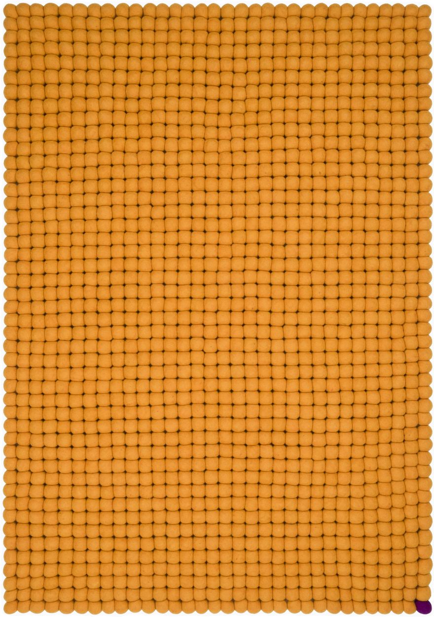 Big One Rectangular Felt carpet 200 x 300 cm myfelt Ochre yellow