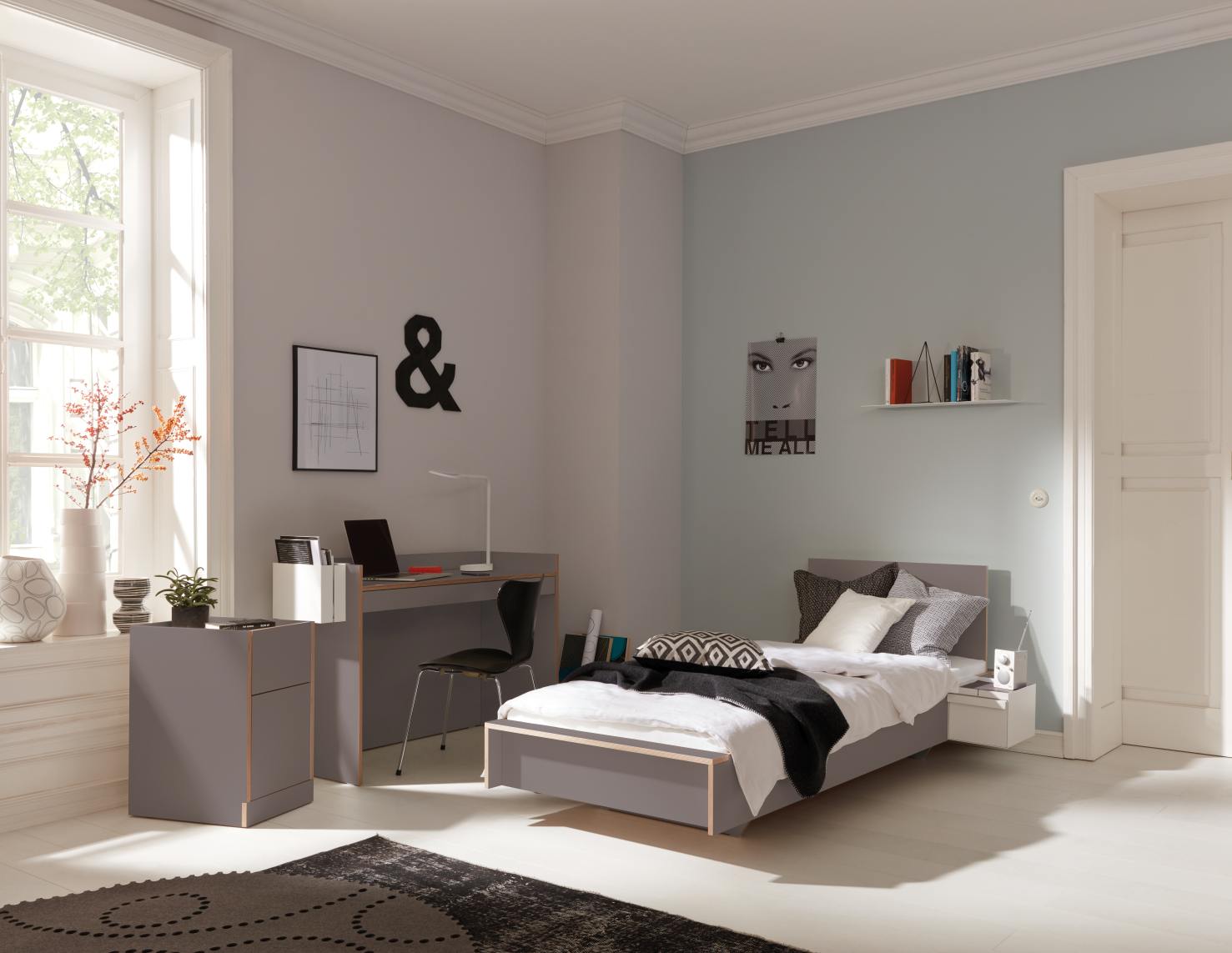 Flai Bed white Müller Möbelwerkstätten