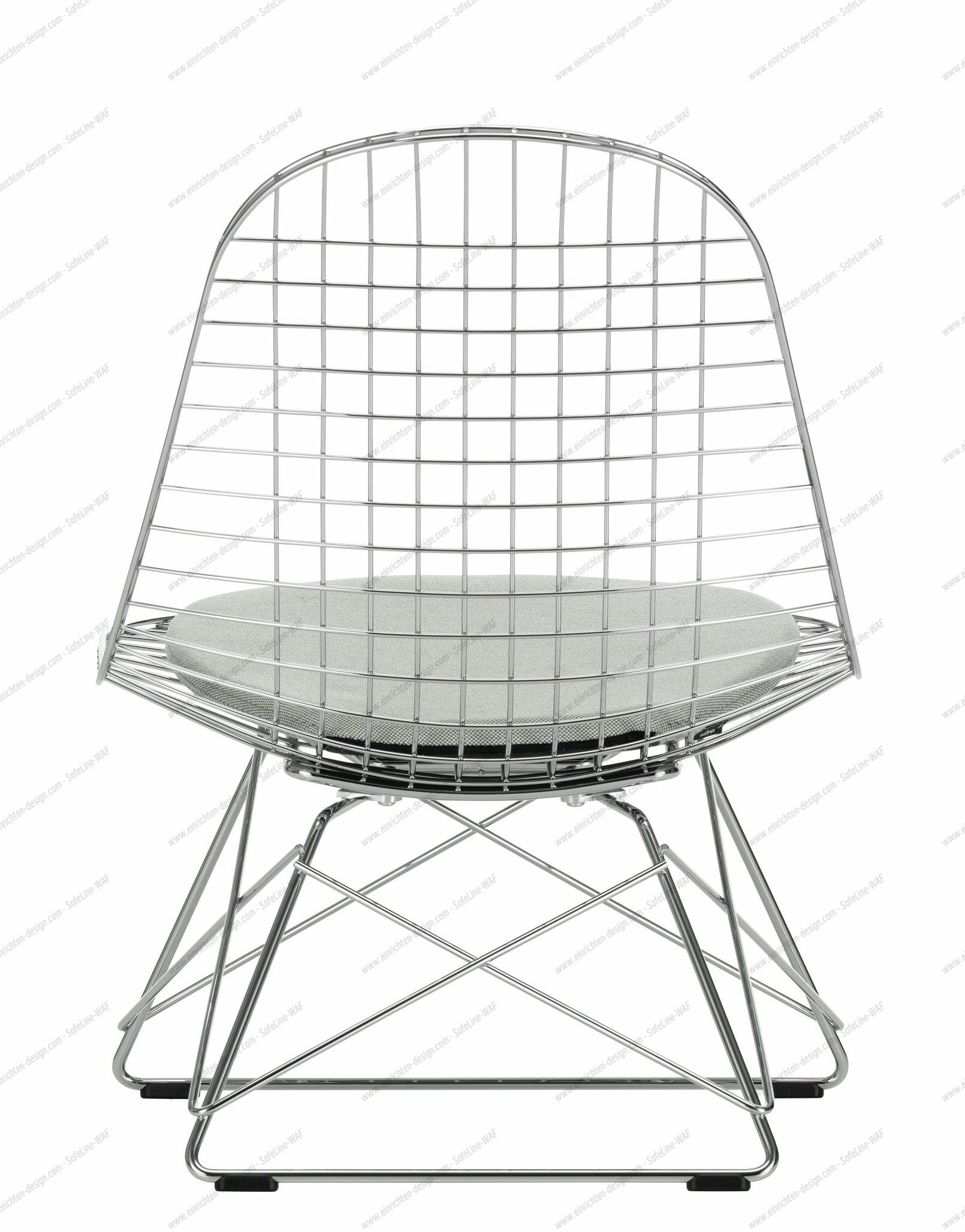 LKR-5 Wire Chair Chair with Seat Cushion Vitra