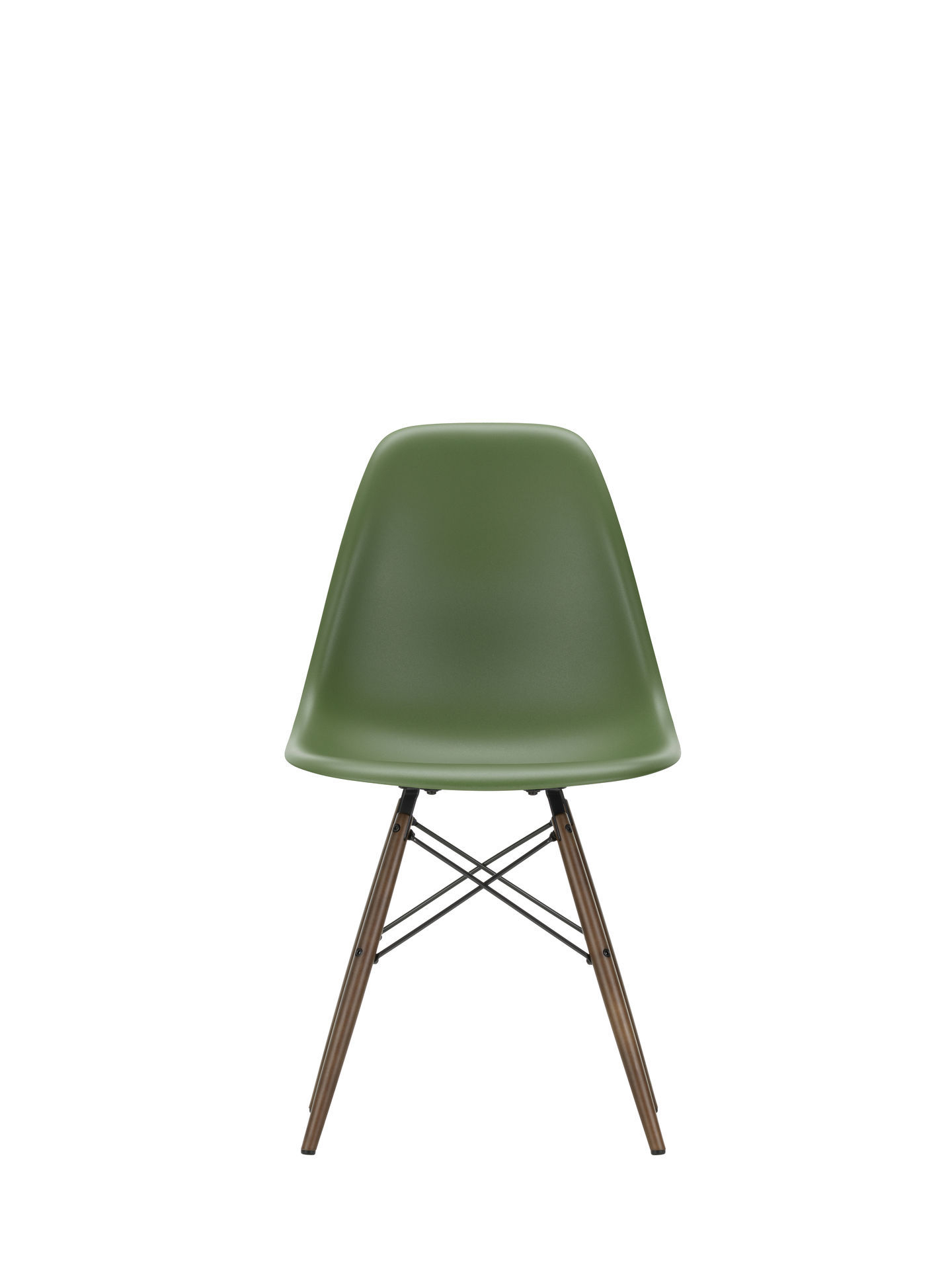 Eames Plastic Side Chair DSW Chair Vitra Maple dark - pebble