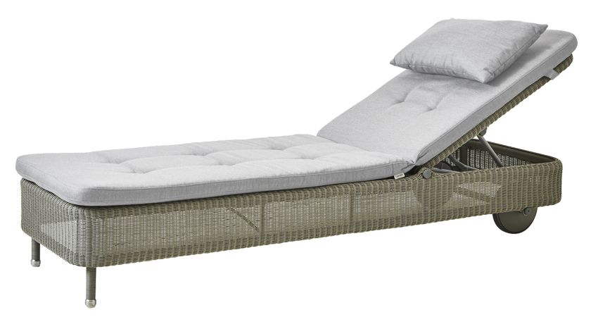 Presley Outdoor Cushion set for Sun lounger Cane-Line light gray