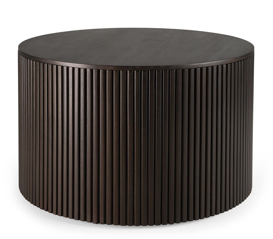 Roller Max Coffee Table Round Mahogany Ethnicraft