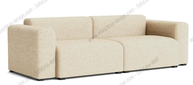 Mags Sofa 2.5-seater Combination 1 Low Armrest Hay Fabric Bolgheri LGG60