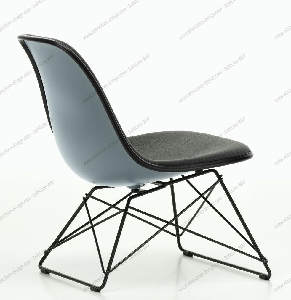 Eames Plastic Side Chair LSR Chair Fully upholstered Vitra