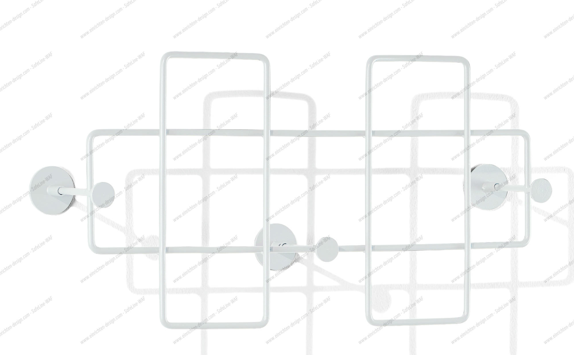 Bazar wall coat rack medium white Richard Lampert