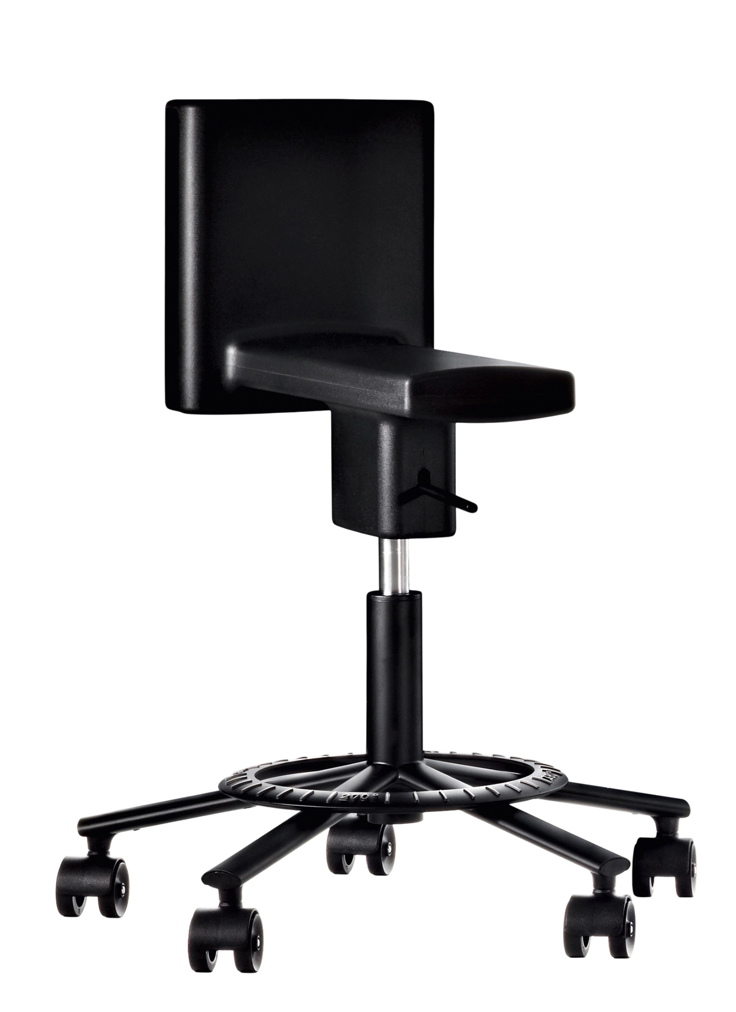 360° Stool Swivel Chair Black Magis