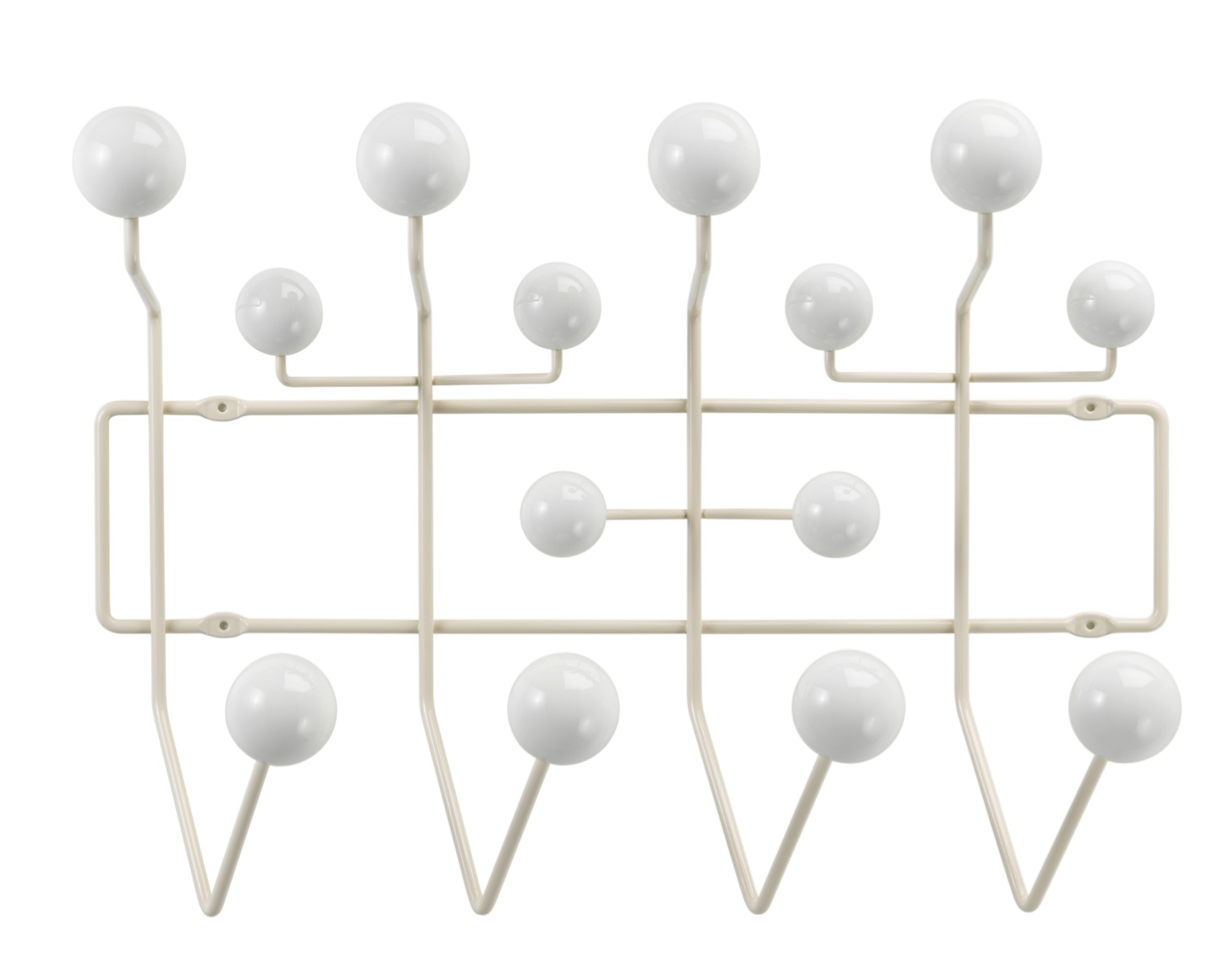 Eames Hang it all coat rack warm white Vitra 
