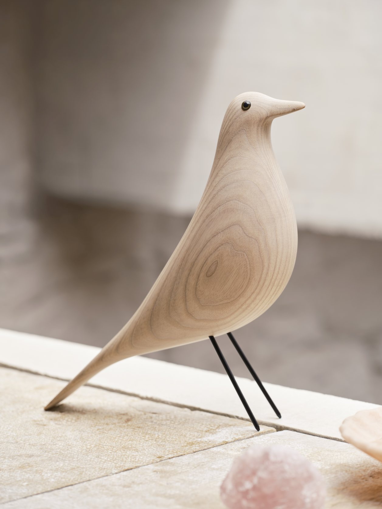 Eames House Bird sculpture white oiled ash Vitra