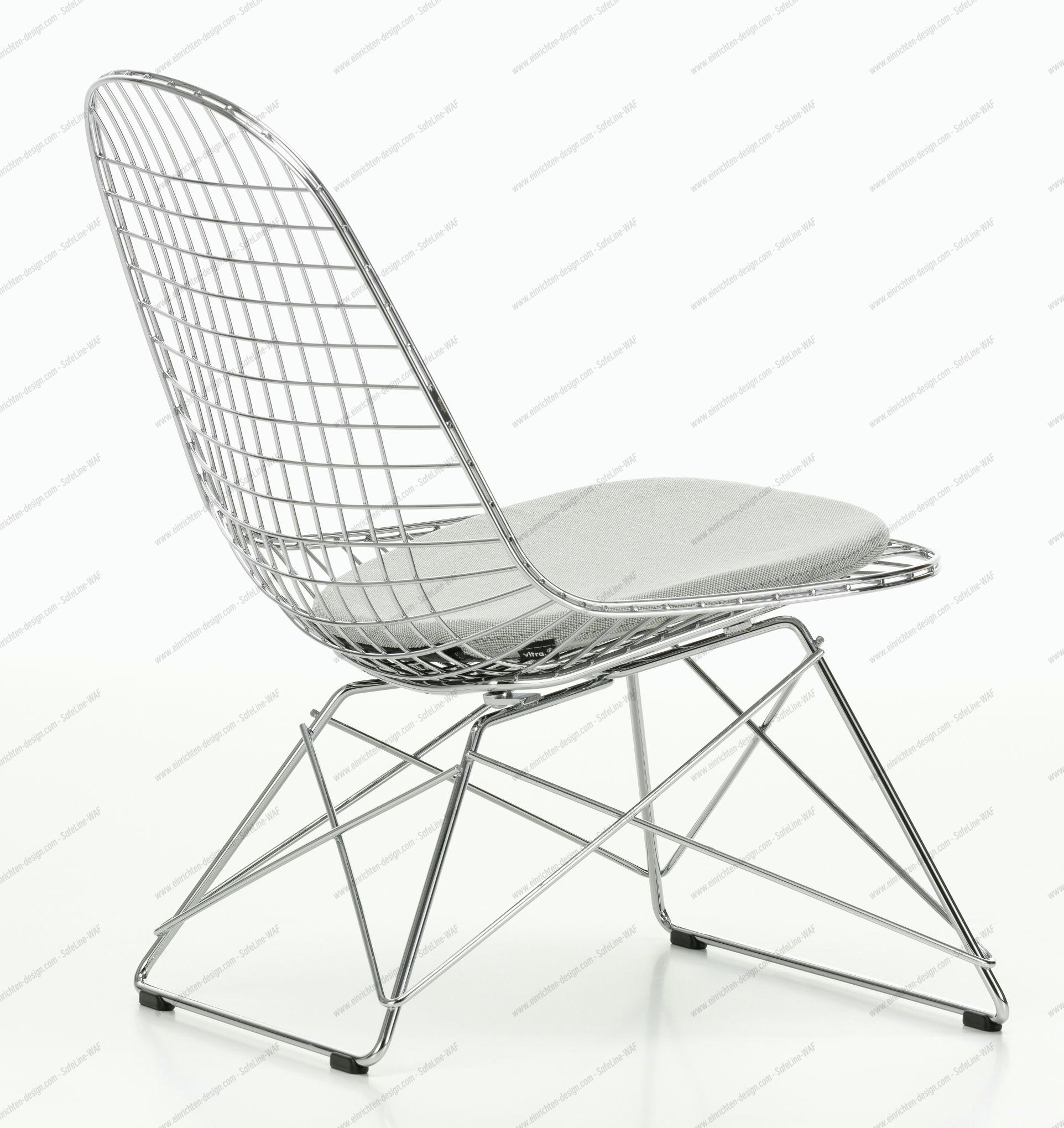 LKR-5 Wire Chair Chair with Seat Cushion Vitra
