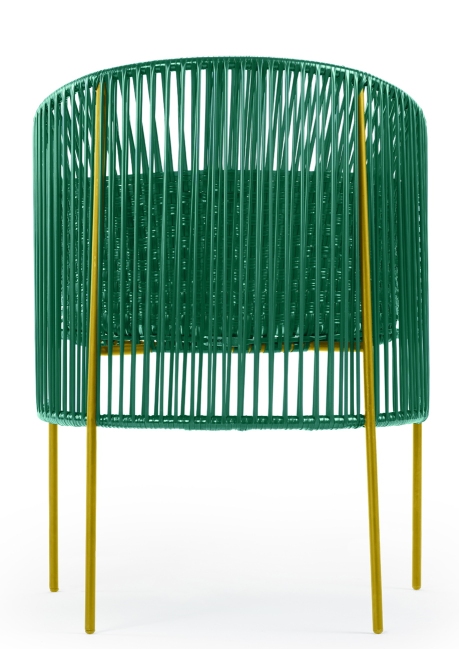 Caribe Dining Chair Outdoor ames Emerald green / bubblegum pink / curry yellow
