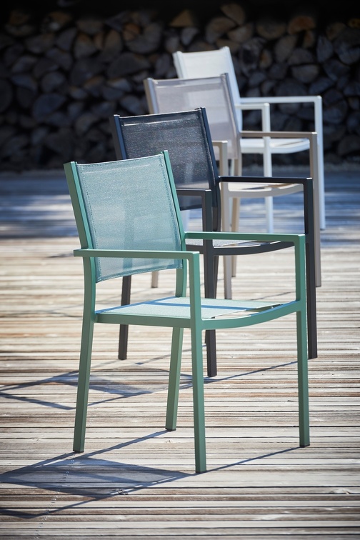 Fiam Aria outdoor stacking chair Jan Kurtz