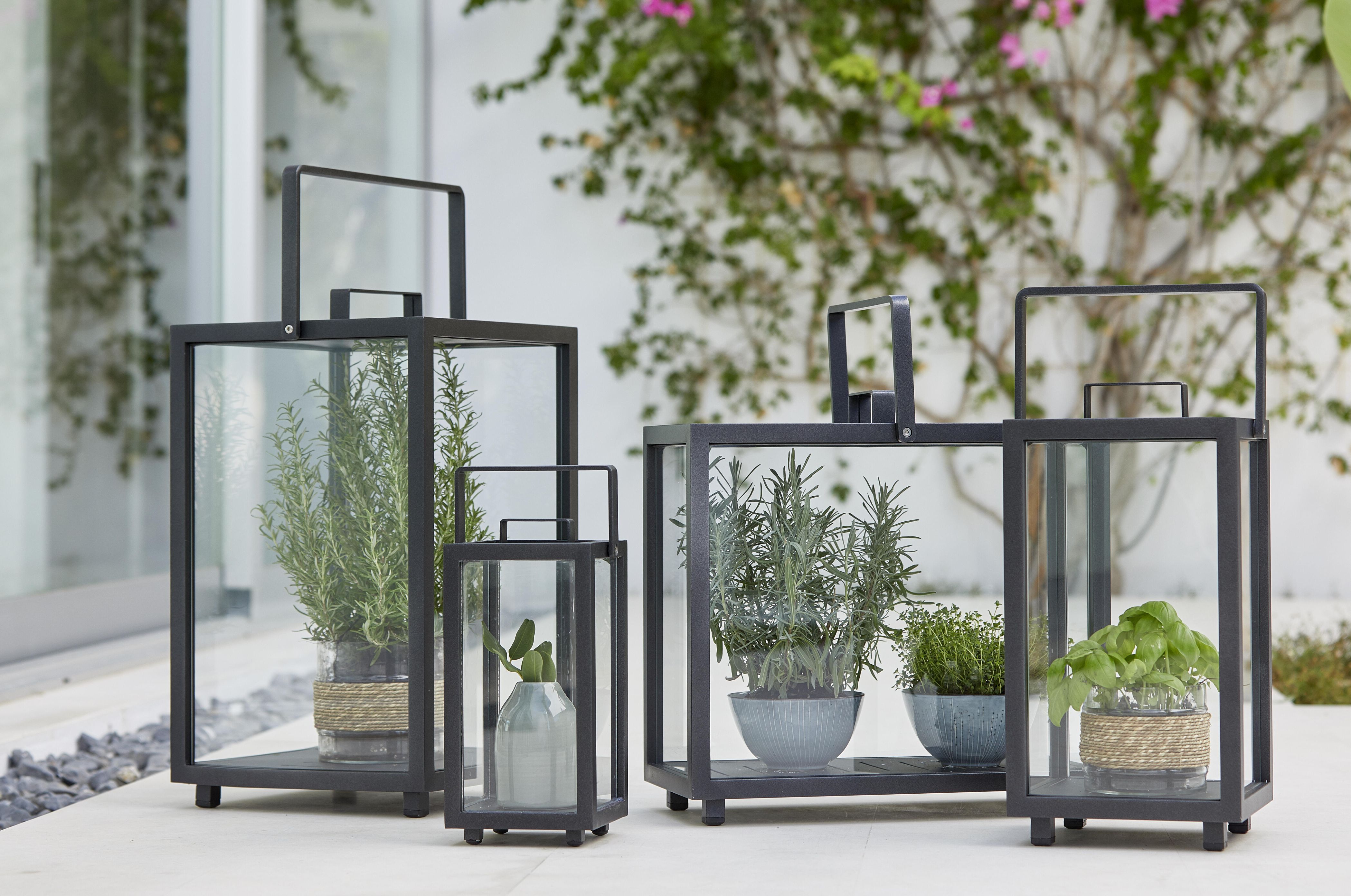 Lighthouse Lantern Rectangular Teak Cane-Line