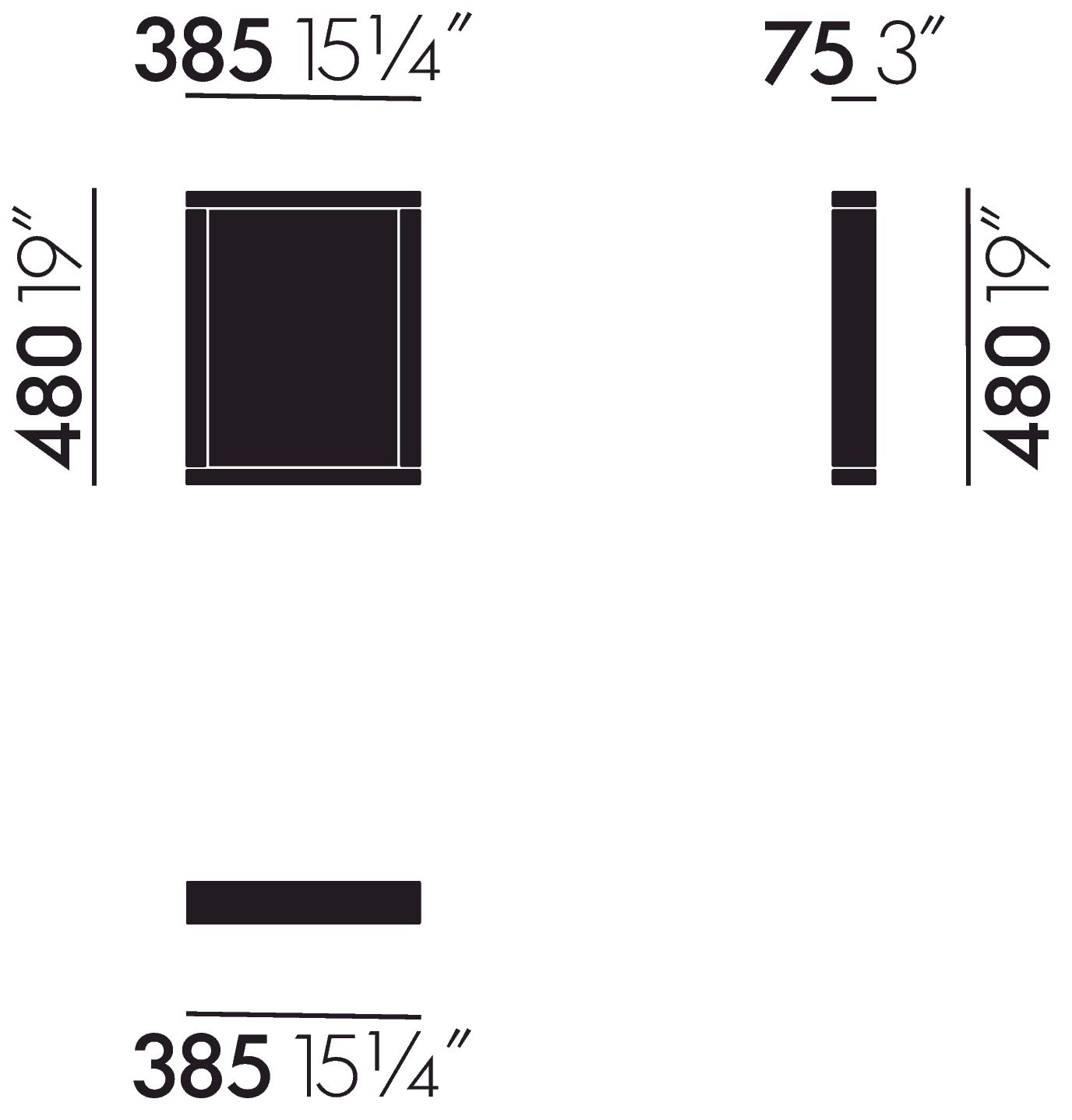 Colour Frame Mirrors Mirror Vitra