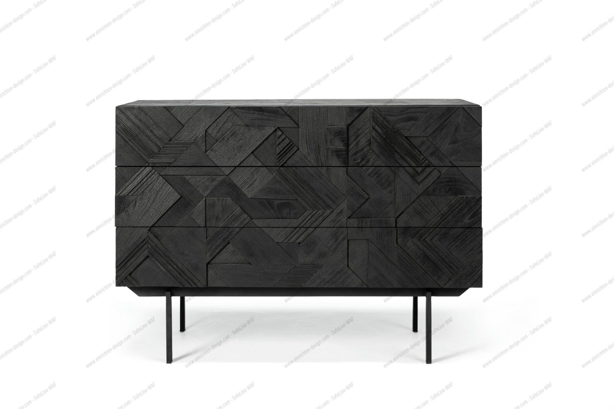 Graphic Chest Of Drawers With 3 Drawers Ethnicraft